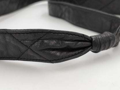 CHANEL Shoulder Bag, Lambskin, Black with Fringe, 3472238