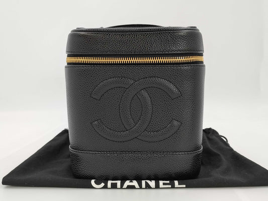 CHANEL Vanity Bag, Black Caviar, 6899926, Handbag