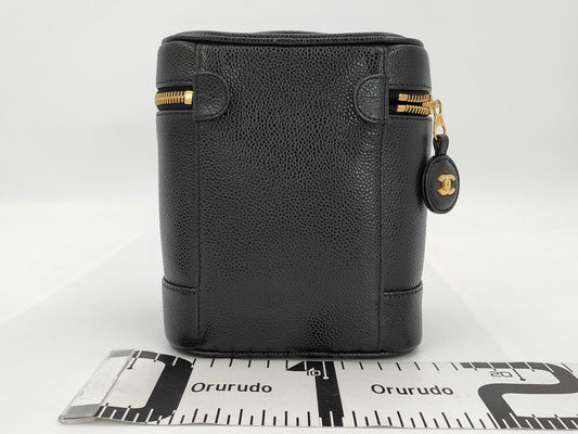 CHANEL Vanity Bag, Black Caviar, 6899926, Handbag