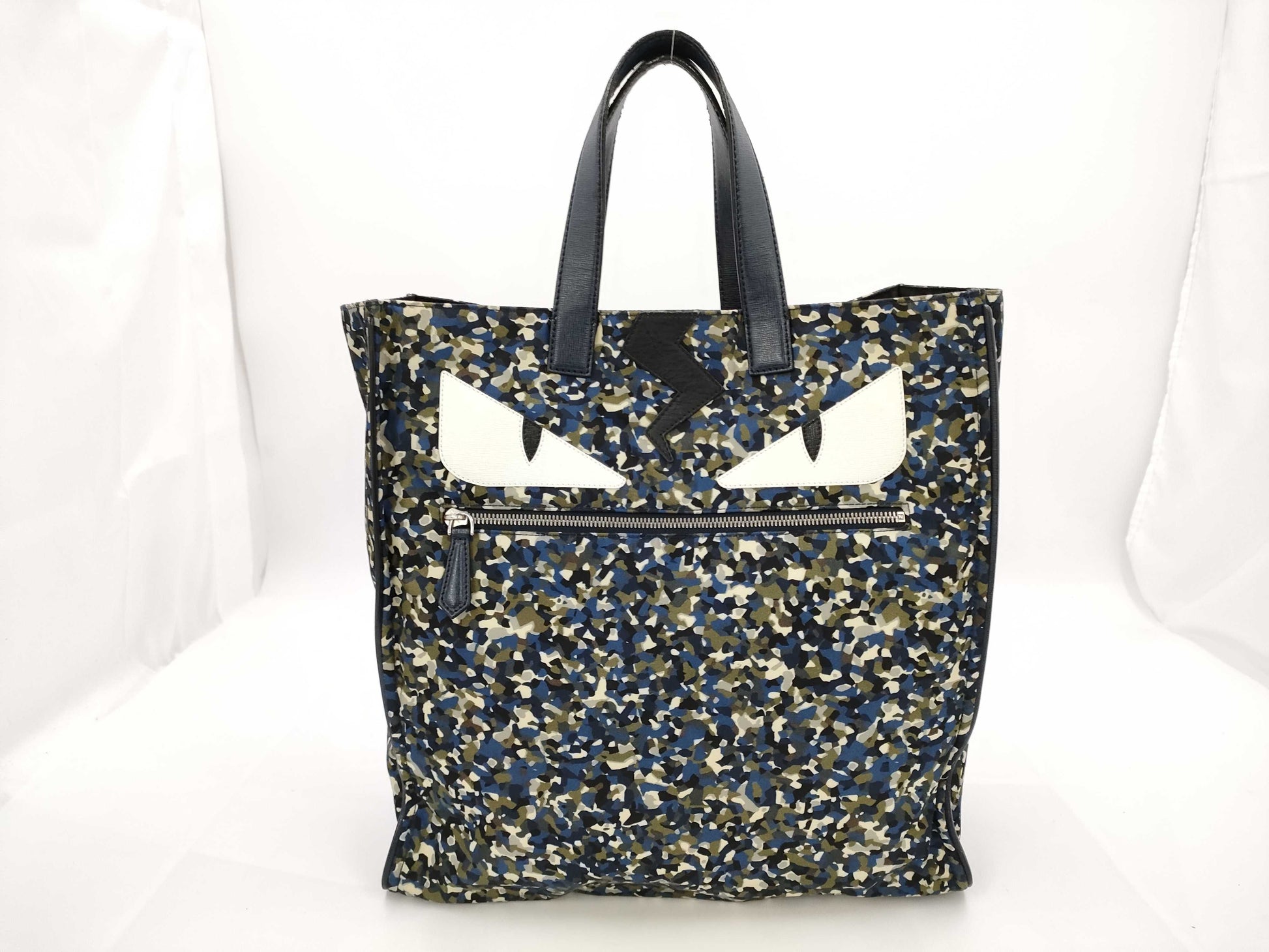 Dior Fendi Monster Nylon Camouflage Tote Bag