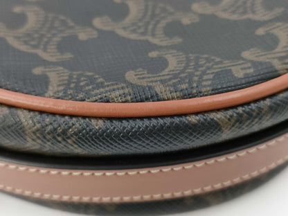 CELINE Ava Triomphe Macadam Brown Handbag