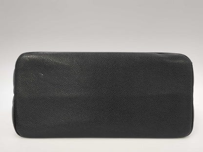 CHANEL Caviar Leather Reissue Tote Bag, Gold Hardware, Black, No. 6