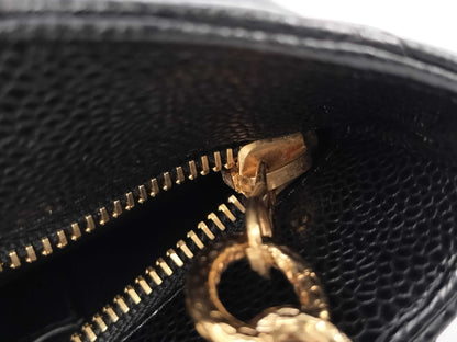 CHANEL Caviar Leather Reissue Tote Bag, Gold Hardware, Black, No. 10