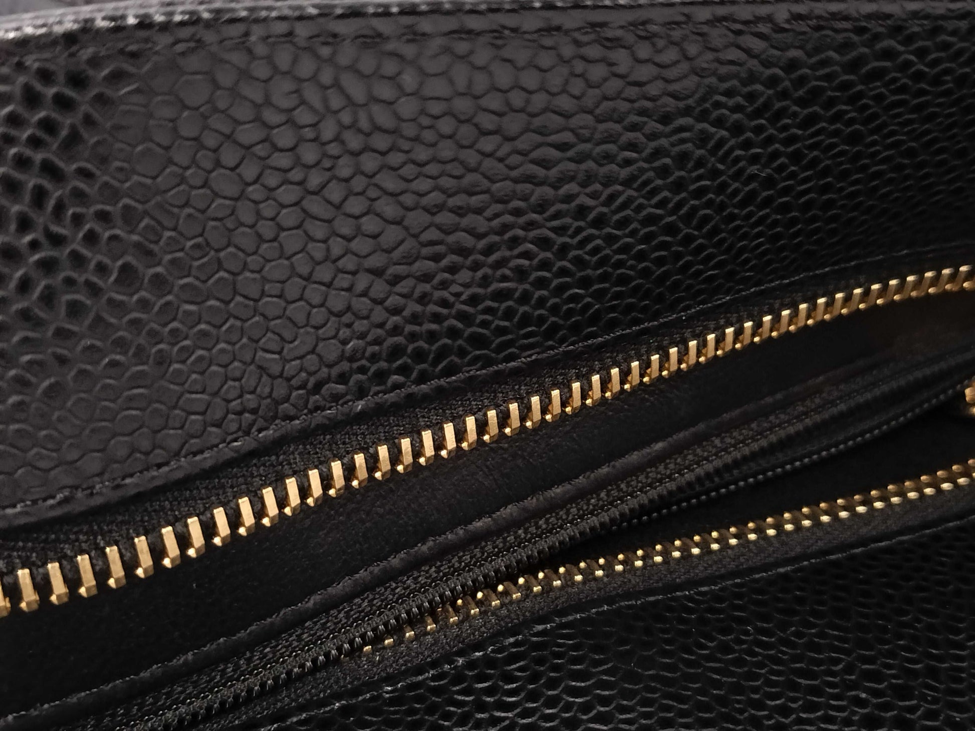 CHANEL Caviar Leather Reissue Tote Bag, Gold Hardware, Black, No. 10