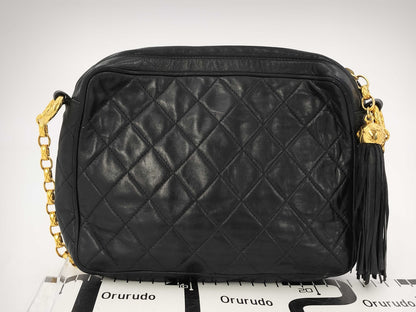 CHANEL Fringe Shoulder Bag with Seal, #1
