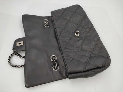 CHANEL CHANEL Chain Shoulder Bag, Gray, Silver Hardware, G Card, Seal, Quilted Shoulder Bag