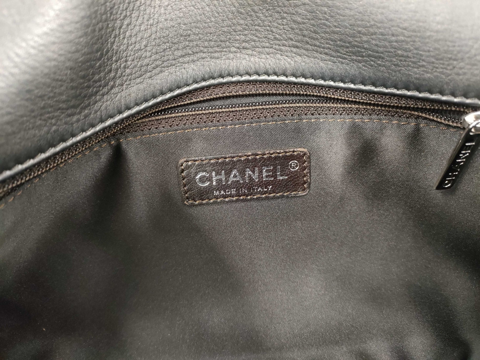 CHANEL CHANEL Chain Shoulder Bag, Gray, Silver Hardware, G Card, Seal, Quilted Shoulder Bag