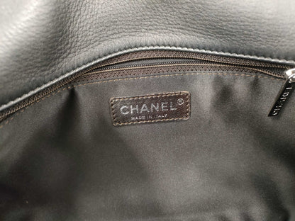 CHANEL CHANEL Chain Shoulder Bag, Gray, Silver Hardware, G Card, Seal, Quilted Shoulder Bag