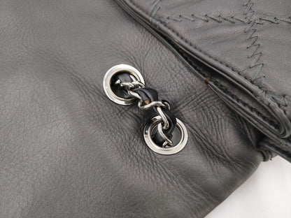 CHANEL CHANEL Chain Shoulder Bag, Gray, Silver Hardware, G Card, Seal, Quilted Shoulder Bag