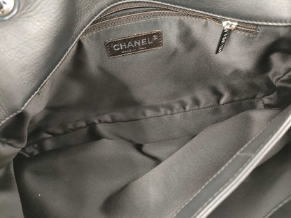 CHANEL CHANEL Chain Shoulder Bag, Gray, Silver Hardware, G Card, Seal, Quilted Shoulder Bag