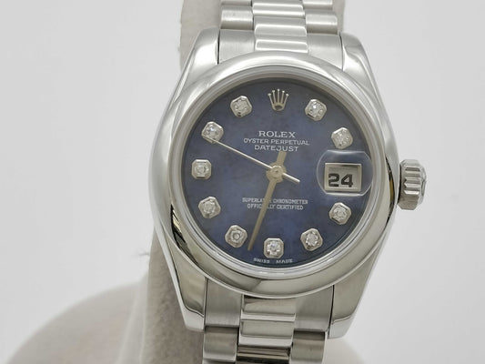 ROLEX Datejust 179166G K561169 Sodalite Women's Watch