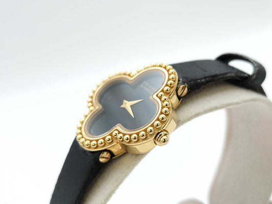 Van Cleef & Arpels Alhambra VCARD21900 136574 HH13560 Quartz 18K Onyx Women's Watch