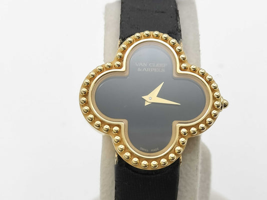 Van Cleef & Arpels Alhambra VCARD21900 136574 HH13560 Quartz 18K Onyx Women's Watch