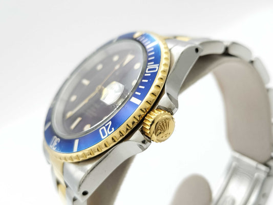 ROLEX Submariner 16613 E711243 Blue Dial Tritium Men's Watch