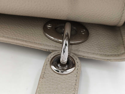 Dior Lady Dior Medium Handbag, Light Gray, with Silver Hardware and Scarf Mitzah, M0565PWRT15-MA-0242
