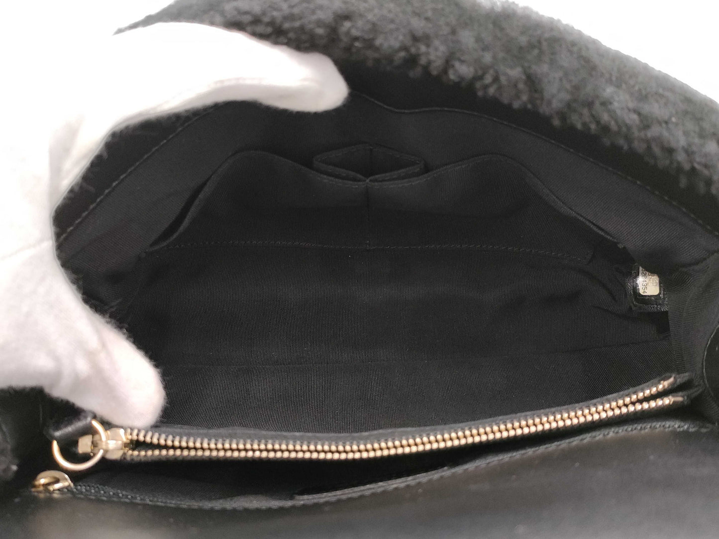 CHANEL Coco Handle 33 M Boa 2-Way Handbag, Black, Gold Hardware, 23284354, 23 Series, A92992, Handbag