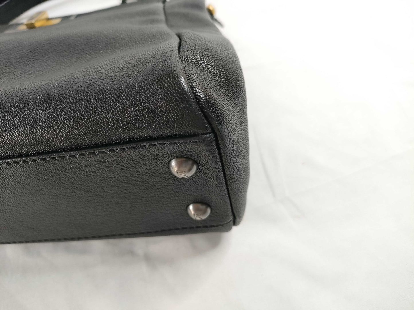FENDI Peekaboo Leather 2-Way Shoulder Bag