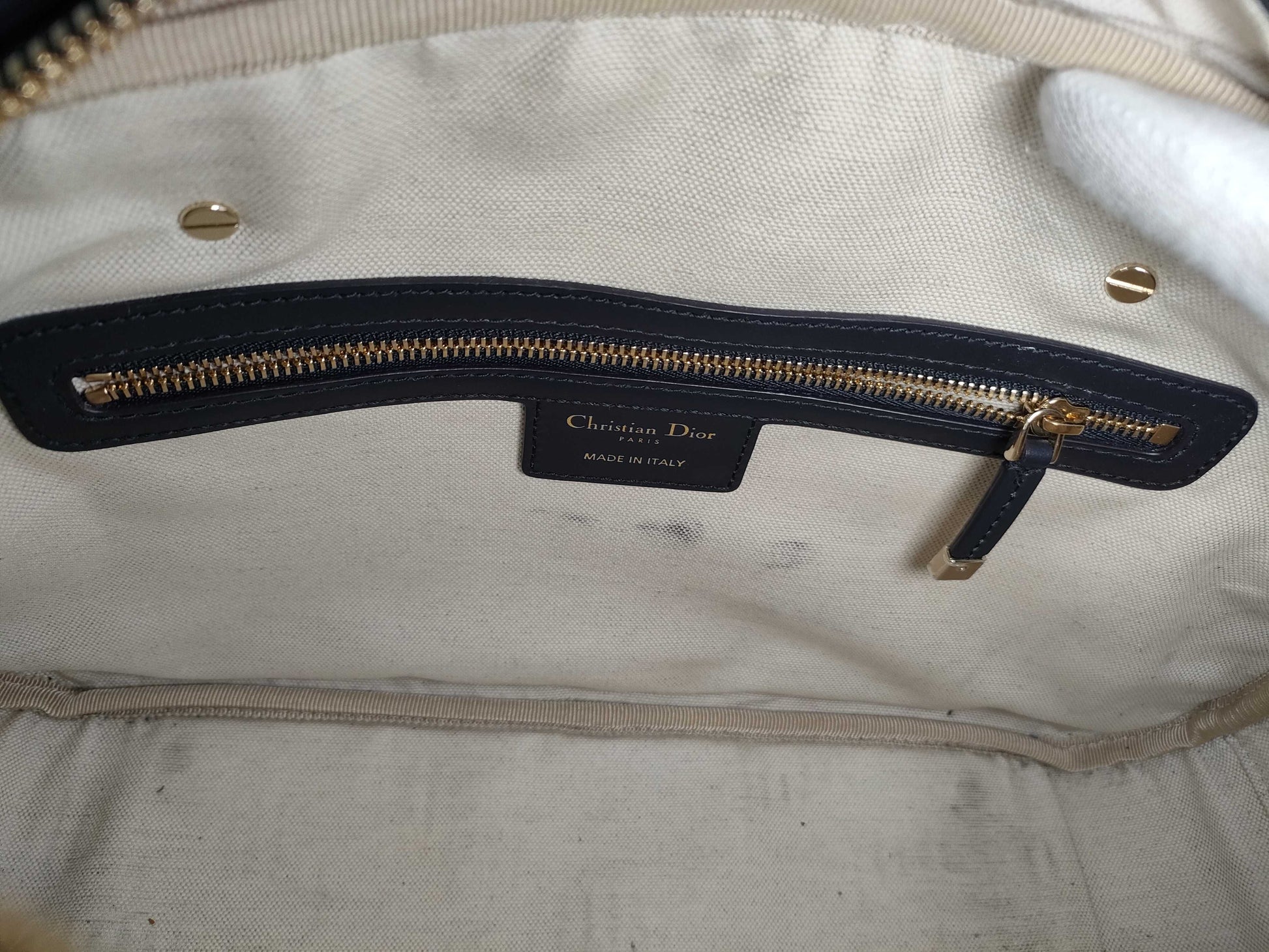 Dior Leather Bowling Boston Bag Boston Bag