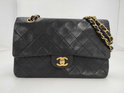 CHANEL Shoulder Bag W Flap Black No. 0 Bag