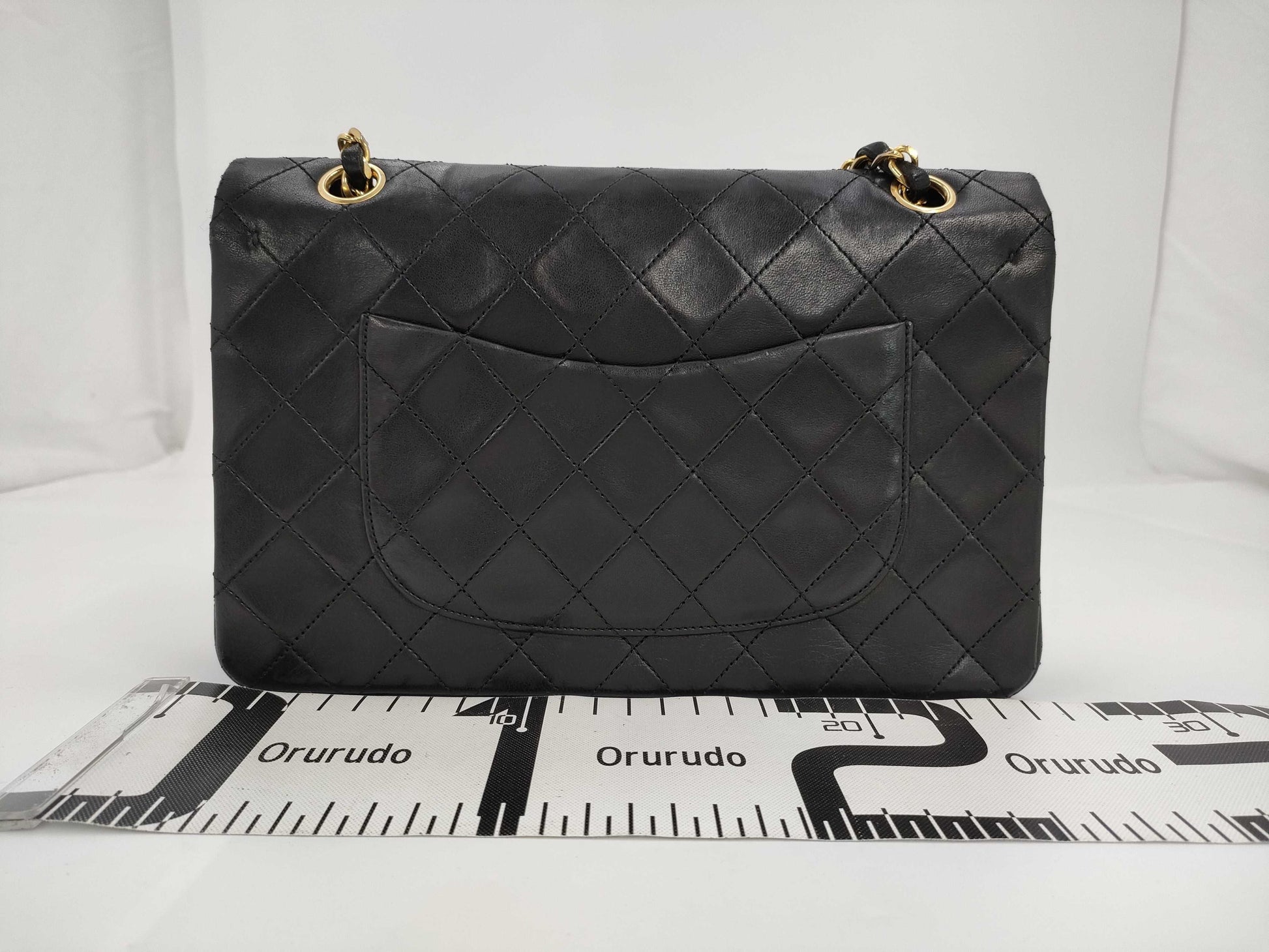 CHANEL Shoulder Bag W Flap Black No. 0 Bag
