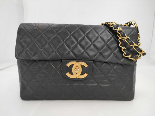 CHANEL Chanel Shoulder Bag Deca Matelasse Black Bag