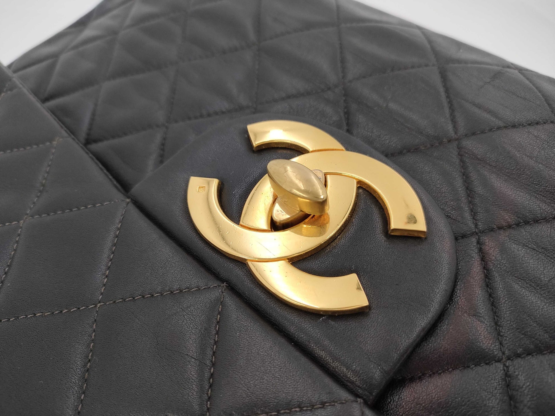 CHANEL Chanel Shoulder Bag Deca Matelasse Black Bag