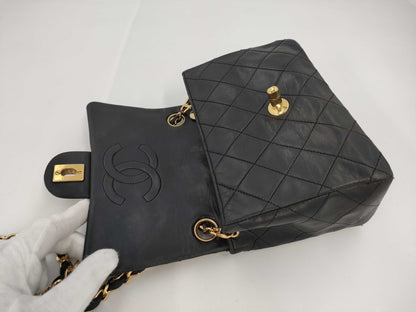 CHANEL Mini Matelasse Shoulder Bag, Black