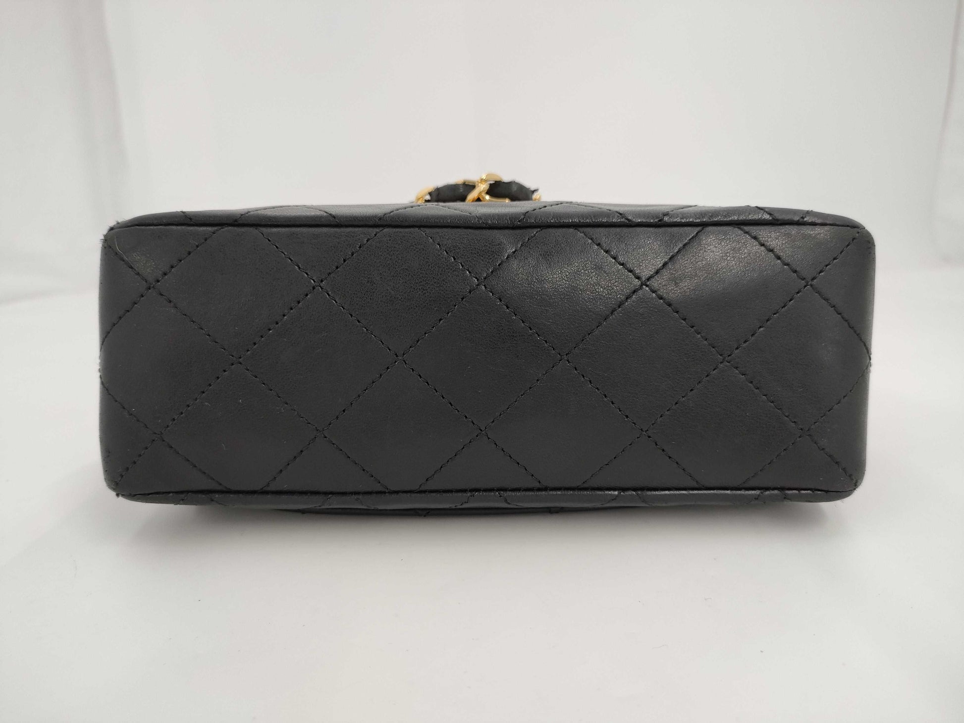 CHANEL Mini Matelasse Shoulder Bag, Black