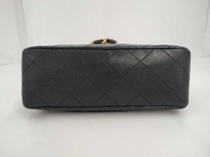 CHANEL Mini Matelasse Shoulder Bag, Black