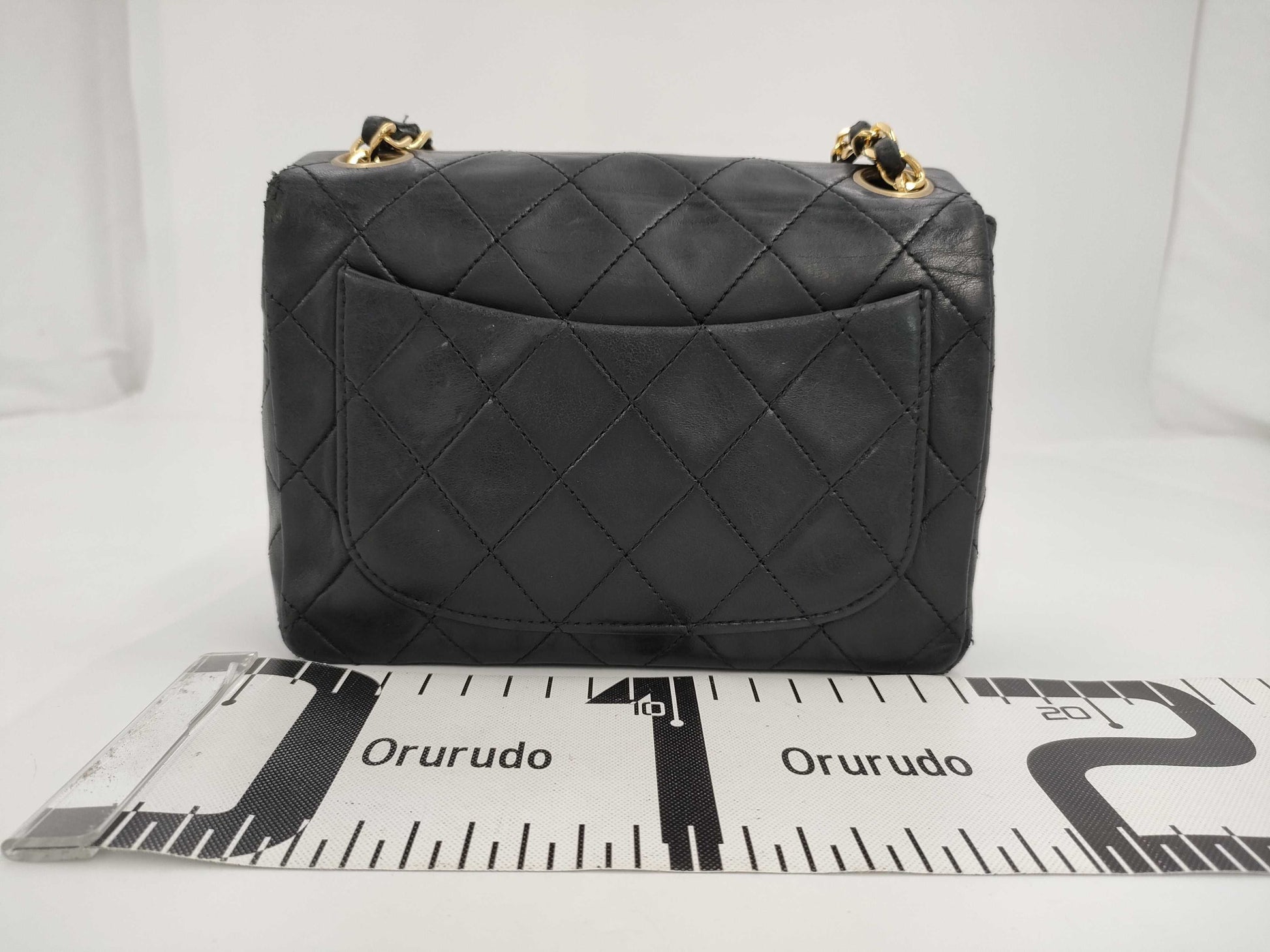 CHANEL Mini Matelasse Shoulder Bag, Black