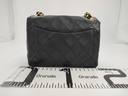CHANEL Mini Matelasse Shoulder Bag, Black