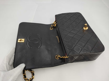 CHANEL Shoulder Bag Full Flap Black Bag