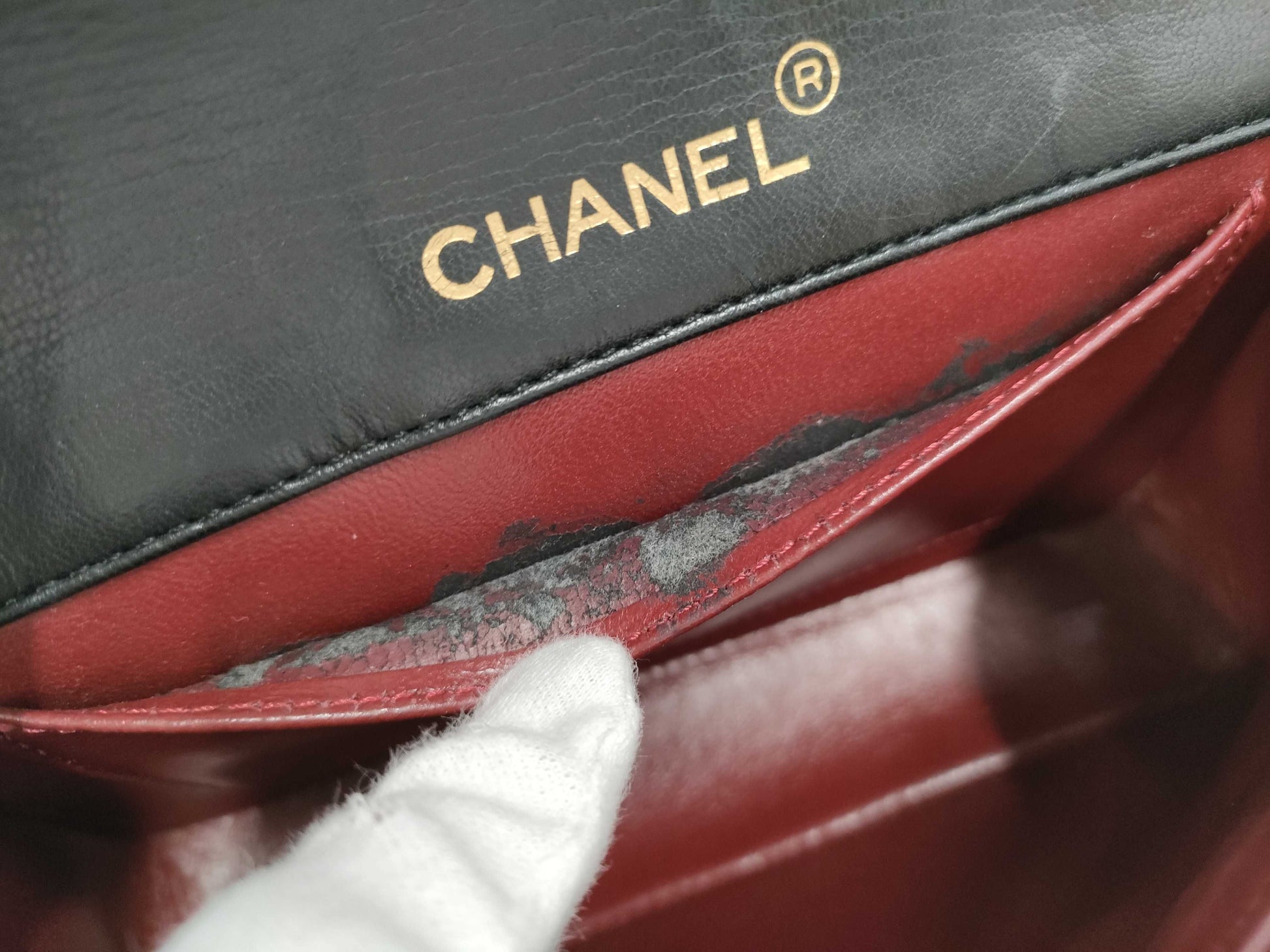 CHANEL Mini Matelasse Shoulder Bag, Black
