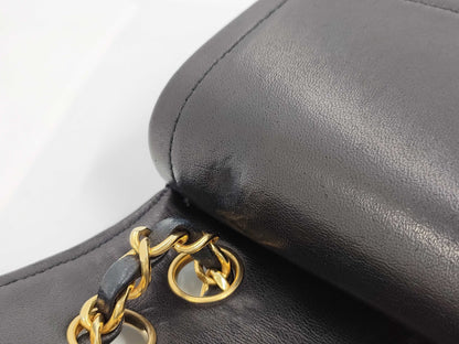 CHANEL Shoulder Bag W Flap Black Bag