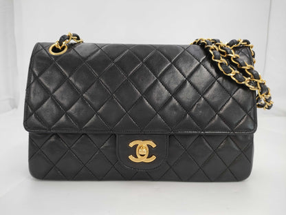 CHANEL Shoulder Bag W Flap Black Bag