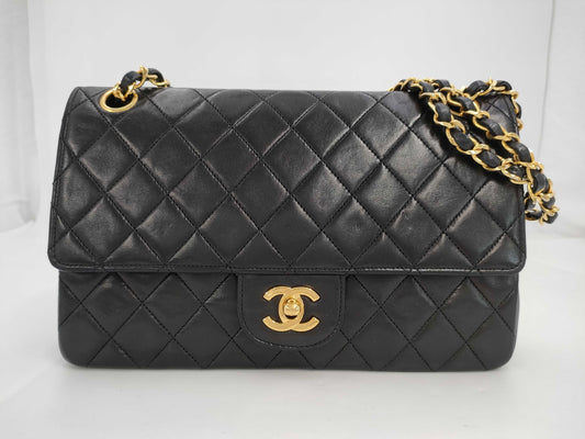 CHANEL Shoulder Bag W Flap Black Bag