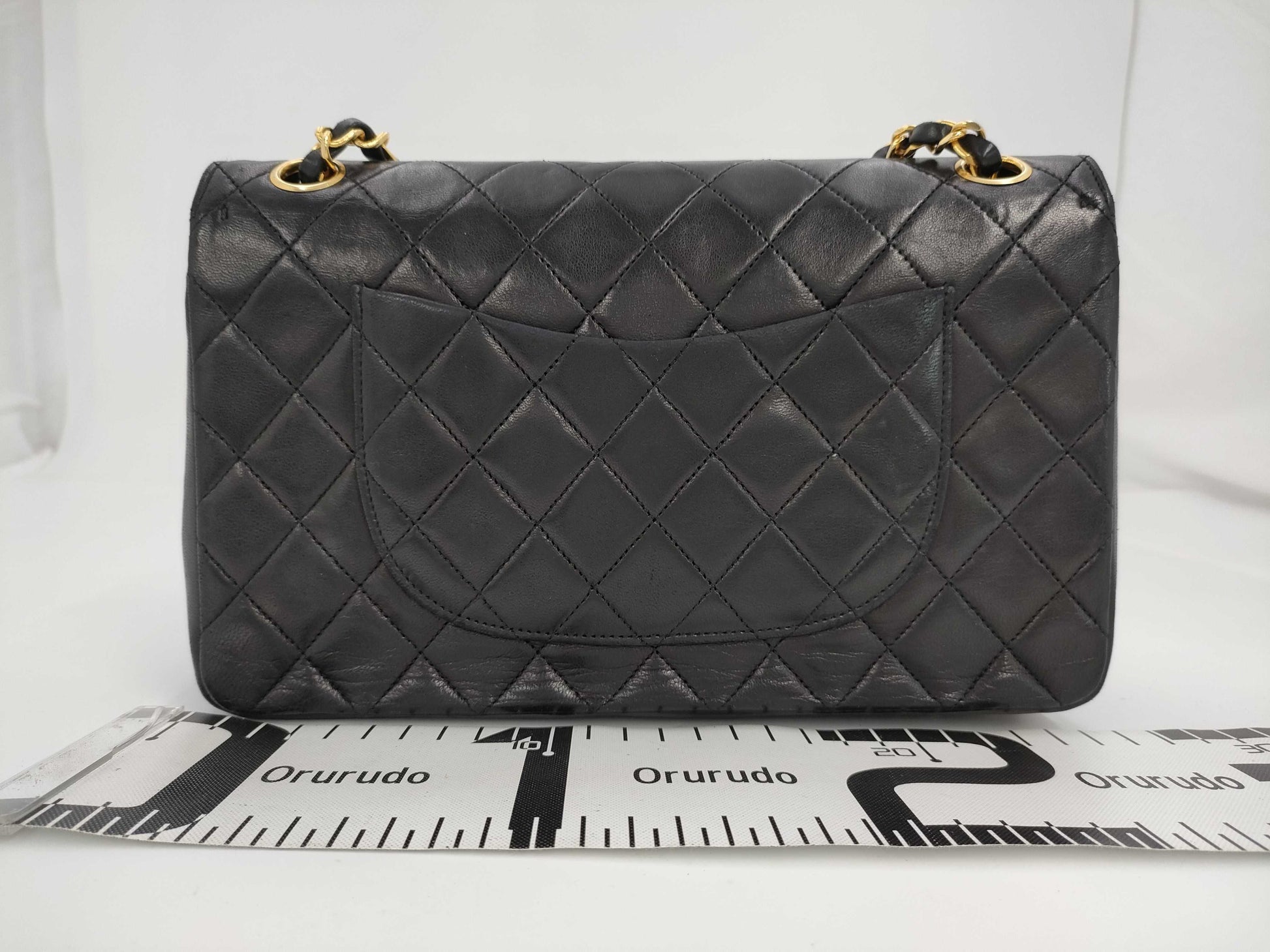 CHANEL Shoulder Bag W Flap Black Bag