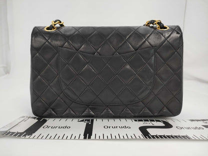 CHANEL Shoulder Bag W Flap Black Bag