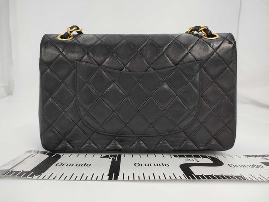 CHANEL Shoulder Bag W Flap Black Bag