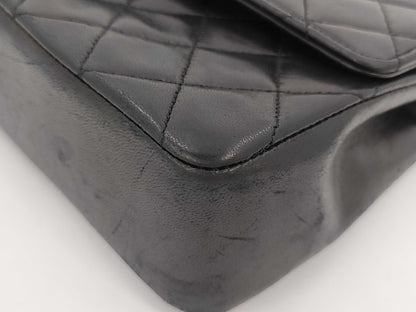 CHANEL Shoulder Bag W Flap Black Bag