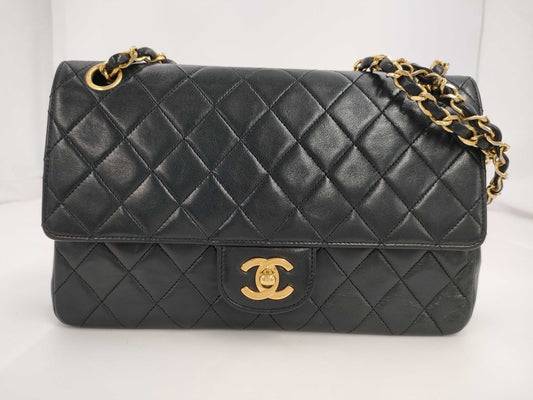 CHANEL Shoulder Bag W Flap Black Bag