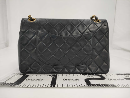 CHANEL Shoulder Bag W Flap Black Bag