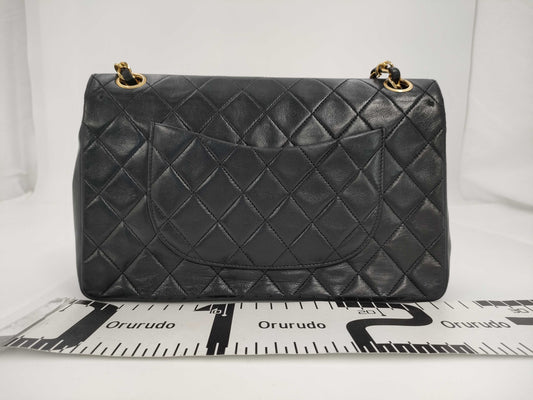 CHANEL Shoulder Bag W Flap Black Bag