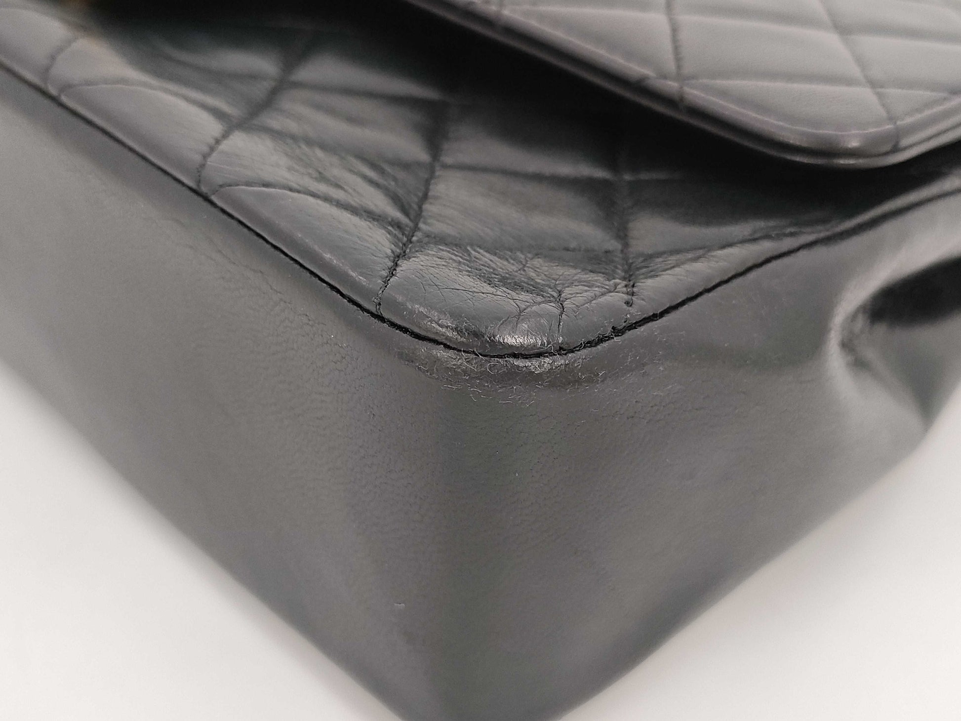 CHANEL Shoulder Bag W Flap Black Bag