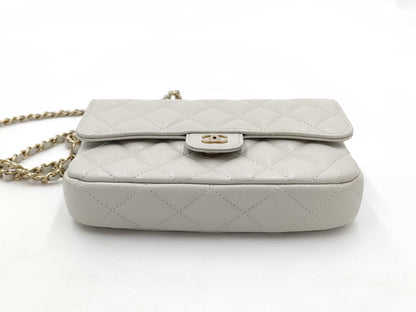 CHANEL AP2096 Matelasse Caviar Leather Chain Wallet with G Hardware Shoulder Bag