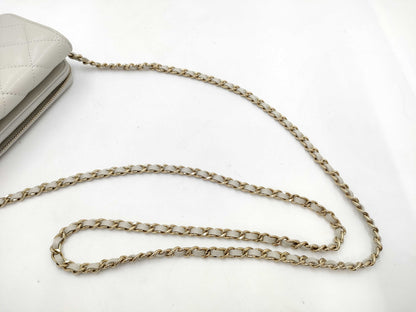 CHANEL AP2096 Matelasse Caviar Leather Chain Wallet with G Hardware Shoulder Bag