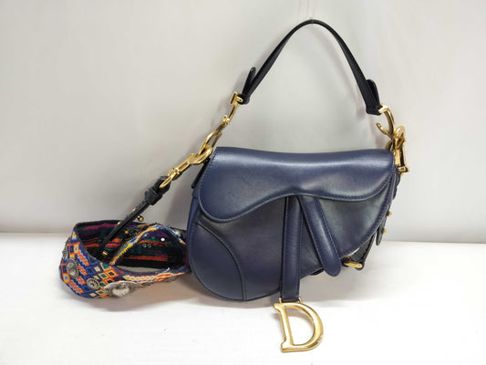Dior Dior Oblique Saddle Bag Canvas Shoulder Bag