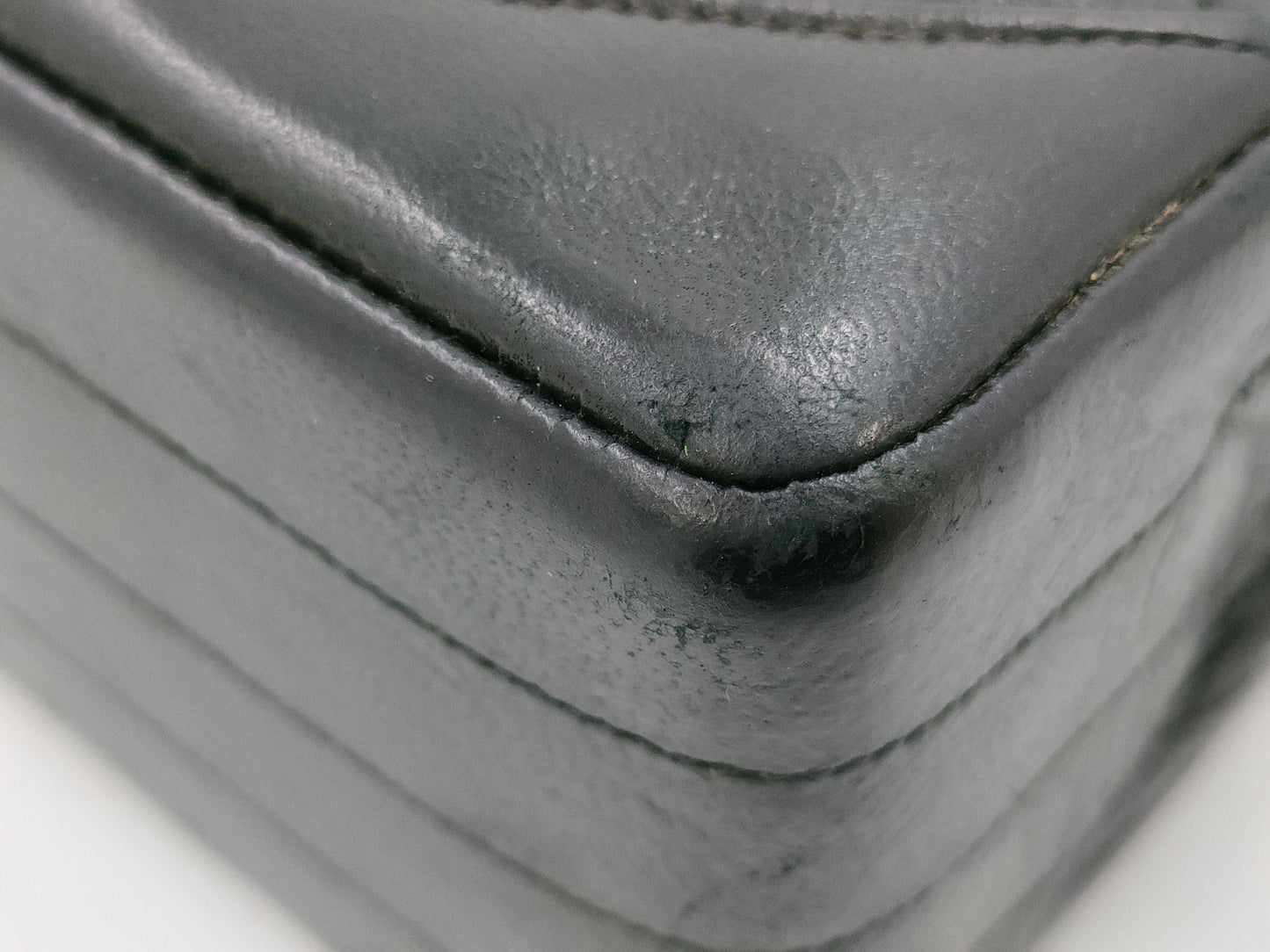 CHANEL Black Round Flap Shoulder Bag