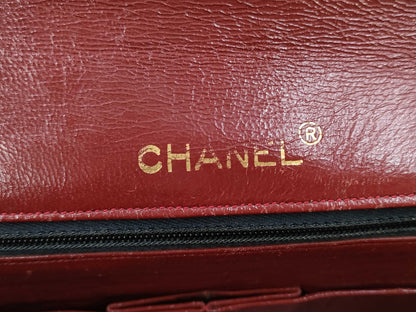 CHANEL Black Round Flap Shoulder Bag