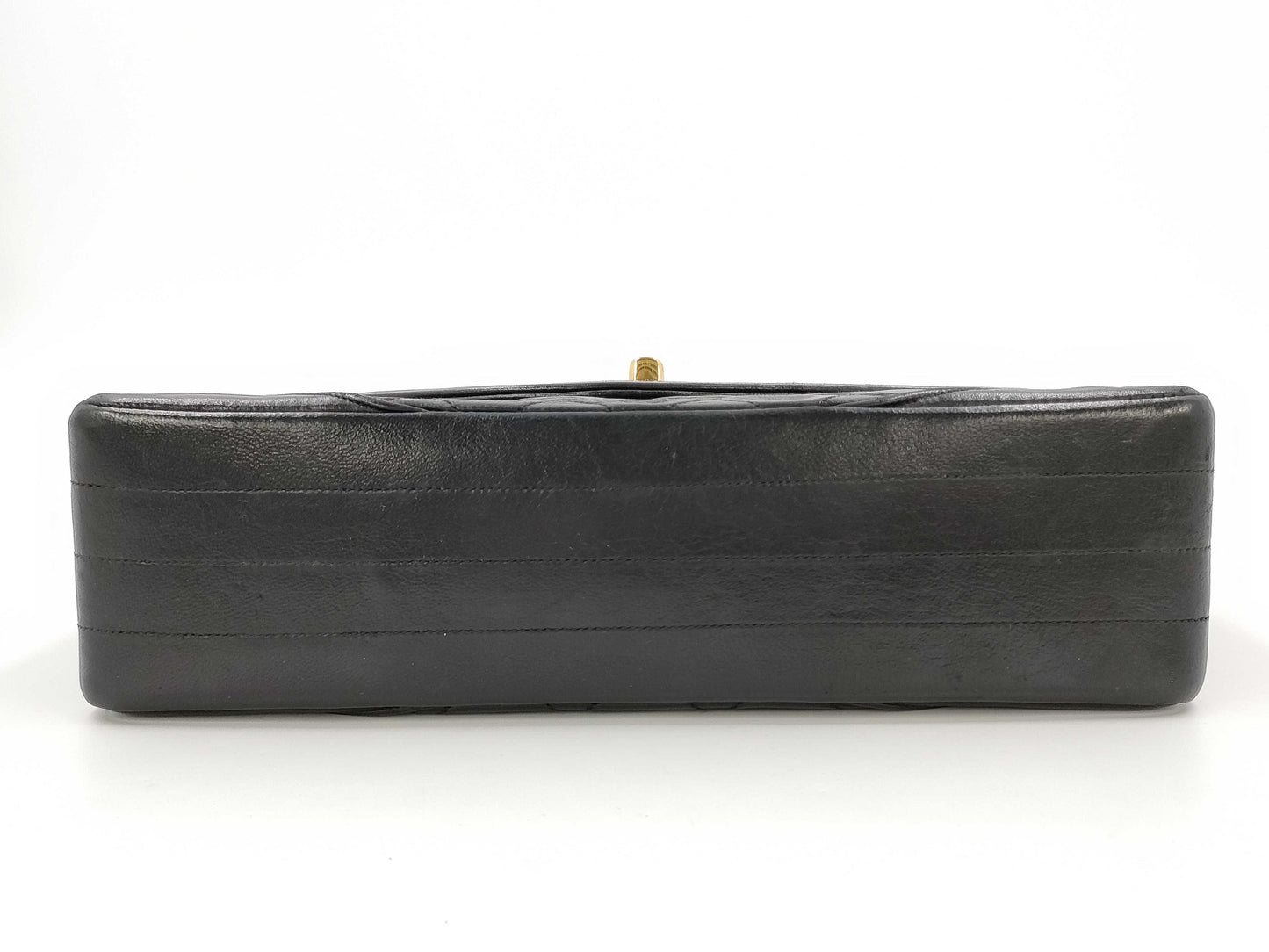 CHANEL Black Round Flap Shoulder Bag
